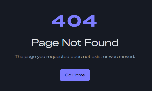404 page screenshot